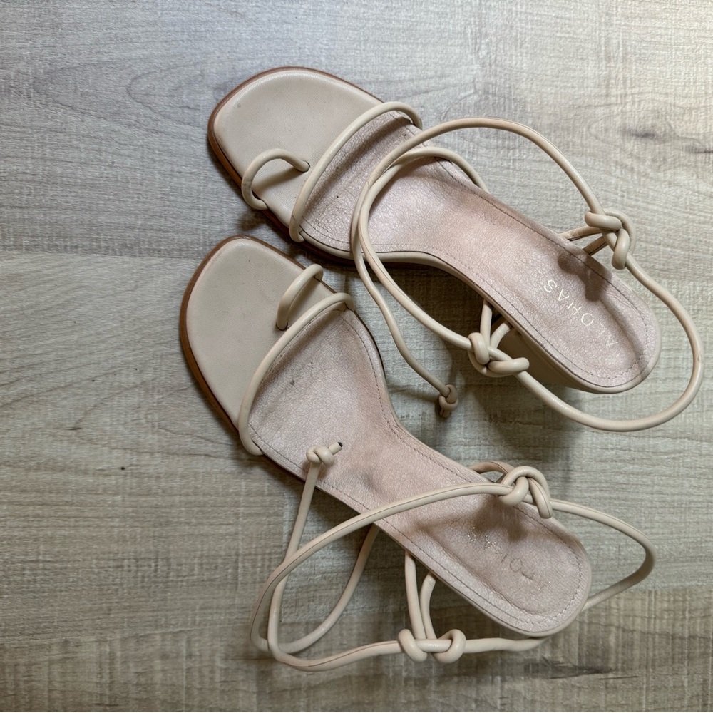 Alohas ankle wrap heels